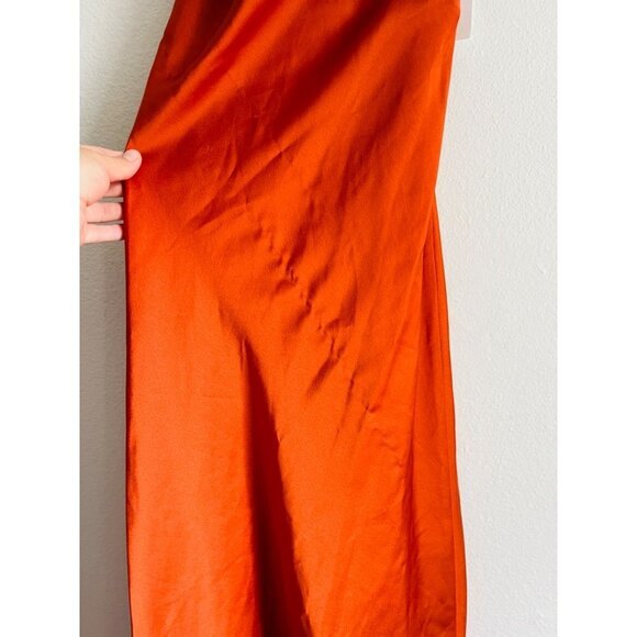 Show Me Your Mumu Verona Cowl Neck Burnt Orange Sz S - Picture 7 of 14